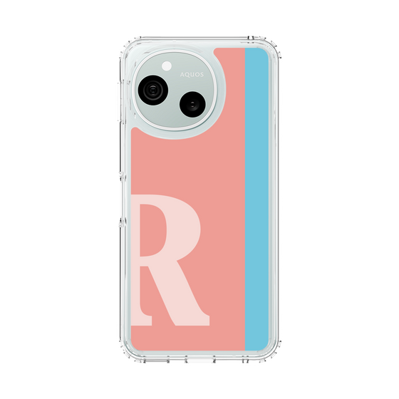 スリムプロテクションケース［ オリジナル - initial color line - R pink ］