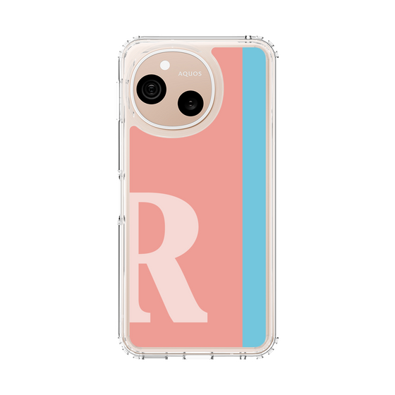 スリムプロテクションケース［ オリジナル - initial color line - R pink ］