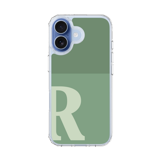 スリムプロテクションケース［ オリジナル - initial two tone - R green ］