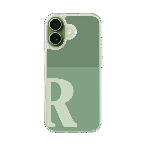 スリムプロテクションケース［ オリジナル - initial two tone - R green ］