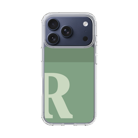スリムプロテクションケース［ オリジナル - initial two tone - R green ］