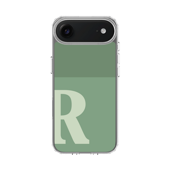 スリムプロテクションケース［ オリジナル - initial two tone - R green ］
