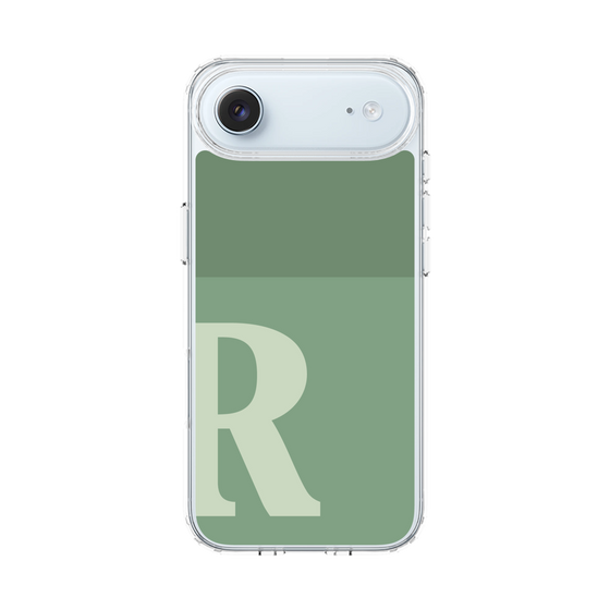 スリムプロテクションケース［ オリジナル - initial two tone - R green ］