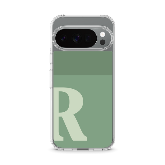 スリムプロテクションケース［ オリジナル - initial two tone - R green ］