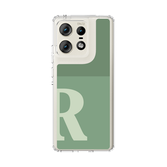 スリムプロテクションケース［ オリジナル - initial two tone - R green ］