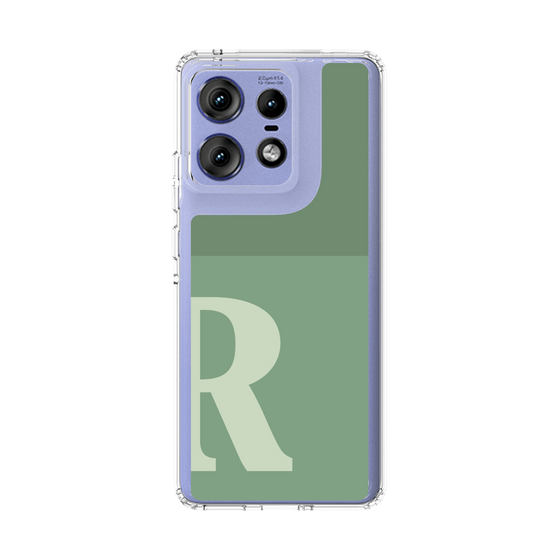 スリムプロテクションケース［ オリジナル - initial two tone - R green ］