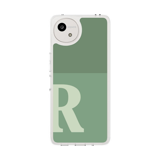 スリムプロテクションケース［ オリジナル - initial two tone - R green ］