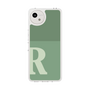 スリムプロテクションケース［ オリジナル - initial two tone - R green ］