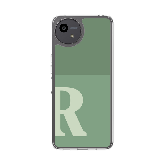 スリムプロテクションケース［ オリジナル - initial two tone - R green ］