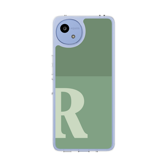 スリムプロテクションケース［ オリジナル - initial two tone - R green ］