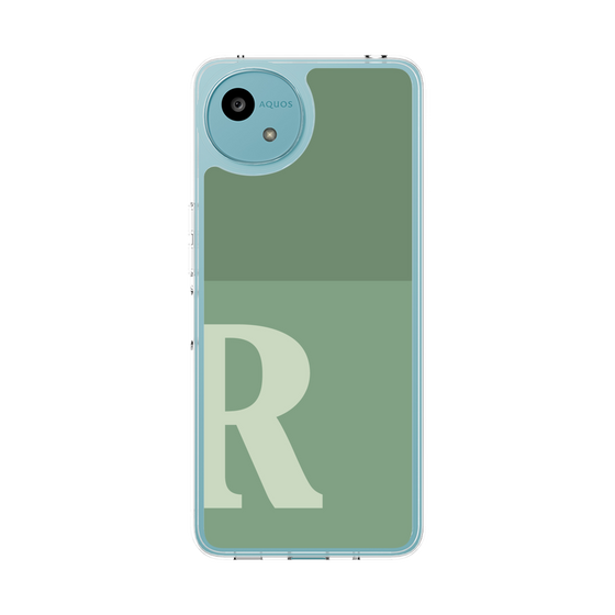 スリムプロテクションケース［ オリジナル - initial two tone - R green ］