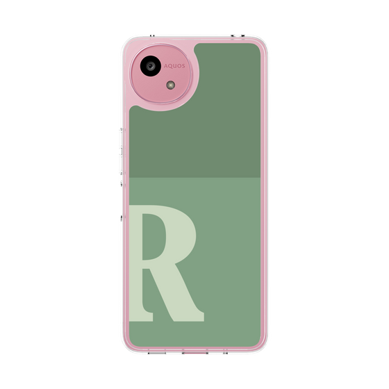 スリムプロテクションケース［ オリジナル - initial two tone - R green ］