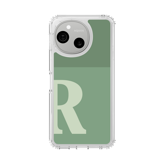 スリムプロテクションケース［ オリジナル - initial two tone - R green ］