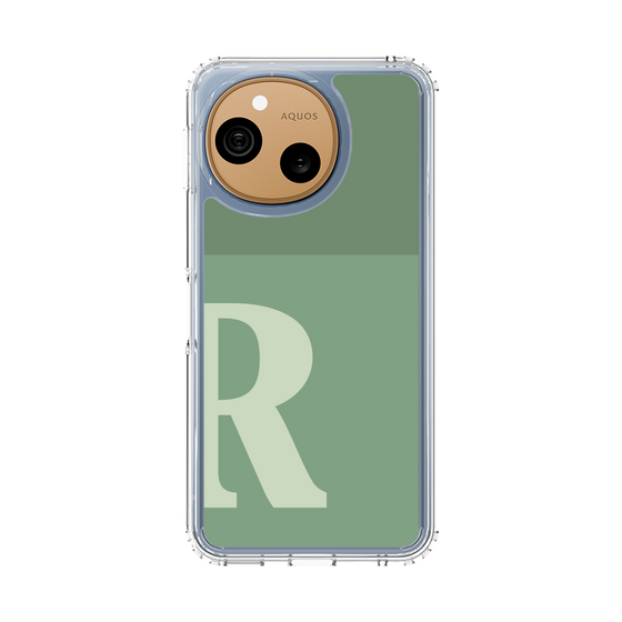 スリムプロテクションケース［ オリジナル - initial two tone - R green ］