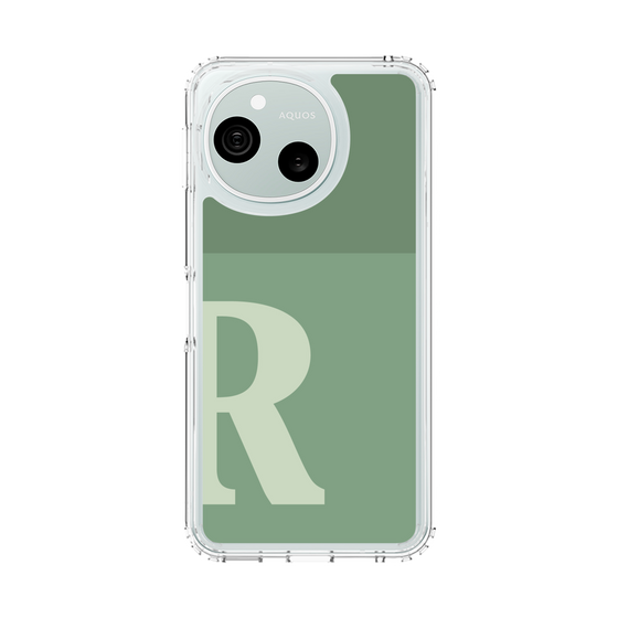 スリムプロテクションケース［ オリジナル - initial two tone - R green ］