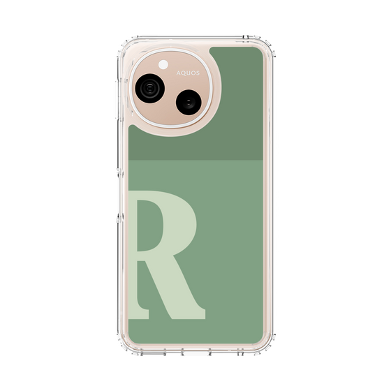 スリムプロテクションケース［ オリジナル - initial two tone - R green ］