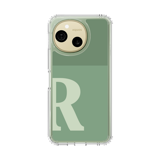 スリムプロテクションケース［ オリジナル - initial two tone - R green ］