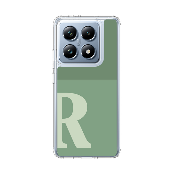 スリムプロテクションケース［ オリジナル - initial two tone - R green ］