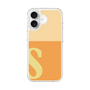 スリムプロテクションケース［ オリジナル - initial two tone - S orange ］