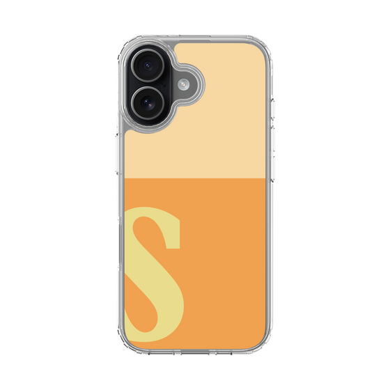 スリムプロテクションケース［ オリジナル - initial two tone - S orange ］