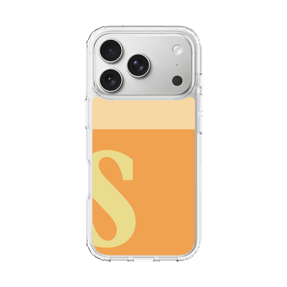 スリムプロテクションケース［ オリジナル - initial two tone - S orange ］