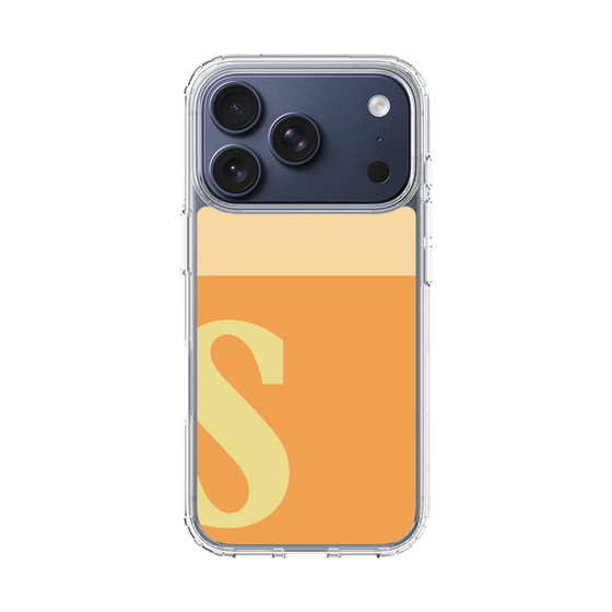 スリムプロテクションケース［ オリジナル - initial two tone - S orange ］