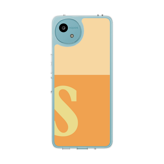 スリムプロテクションケース［ オリジナル - initial two tone - S orange ］