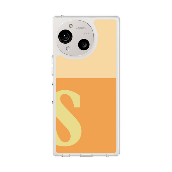 スリムプロテクションケース［ オリジナル - initial two tone - S orange ］