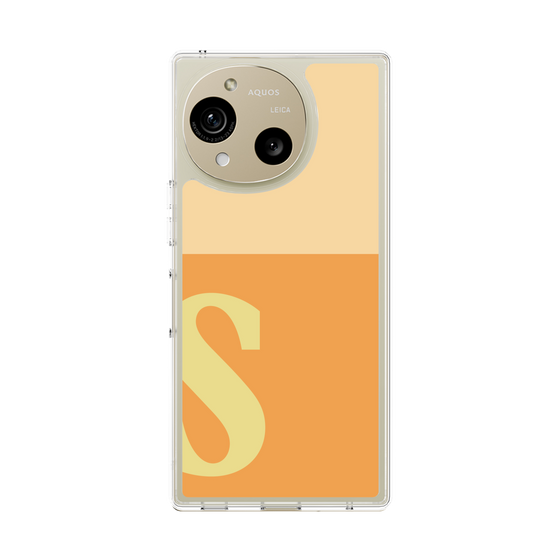 スリムプロテクションケース［ オリジナル - initial two tone - S orange ］