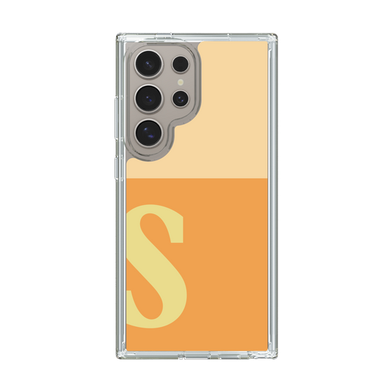 スリムプロテクションケース［ オリジナル - initial two tone - S orange ］