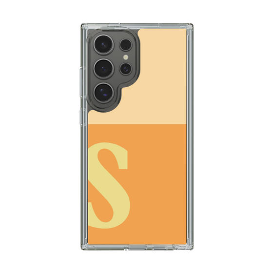 スリムプロテクションケース［ オリジナル - initial two tone - S orange ］