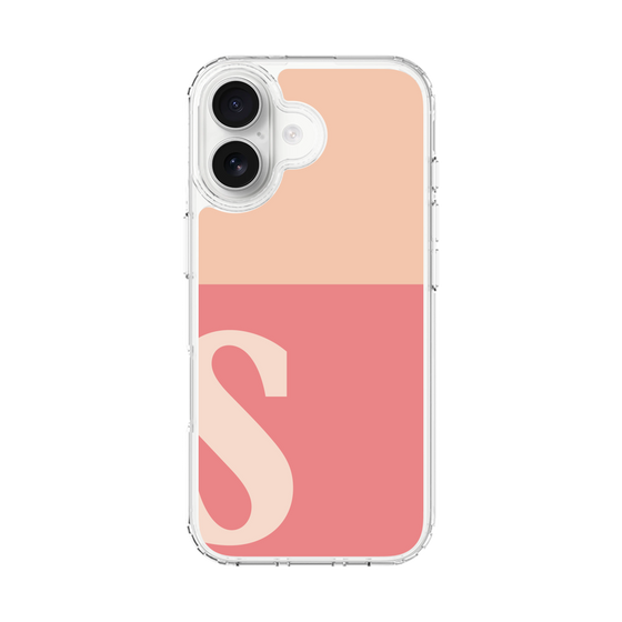 スリムプロテクションケース［ オリジナル - initial two tone - S pink ］