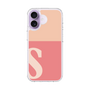 スリムプロテクションケース［ オリジナル - initial two tone - S pink ］