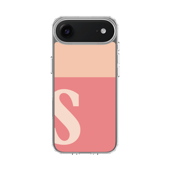 スリムプロテクションケース［ オリジナル - initial two tone - S pink ］