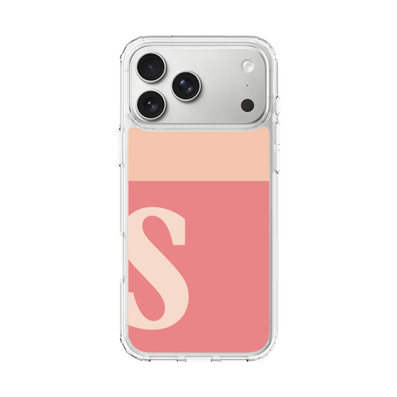 スリムプロテクションケース［ オリジナル - initial two tone - S pink ］