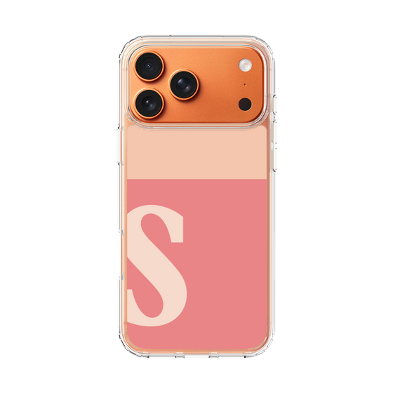 スリムプロテクションケース［ オリジナル - initial two tone - S pink ］