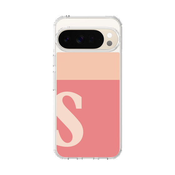 スリムプロテクションケース［ オリジナル - initial two tone - S pink ］