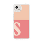 スリムプロテクションケース［ オリジナル - initial two tone - S pink ］