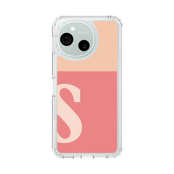 スリムプロテクションケース［ オリジナル - initial two tone - S pink ］