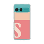 スリムプロテクションケース［ オリジナル - initial two tone - S pink ］