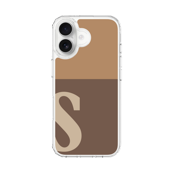 スリムプロテクションケース［ オリジナル - initial two tone - S brown ］