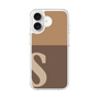 スリムプロテクションケース［ オリジナル - initial two tone - S brown ］