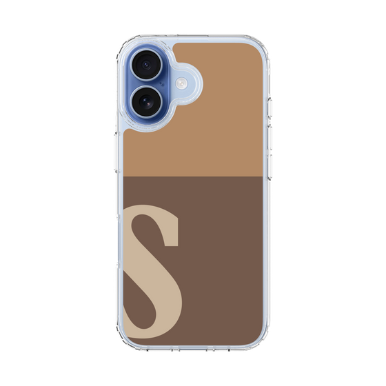 スリムプロテクションケース［ オリジナル - initial two tone - S brown ］
