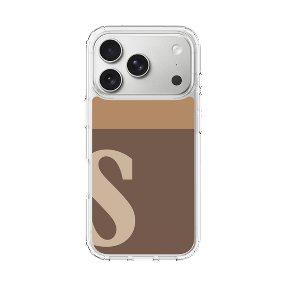 スリムプロテクションケース［ オリジナル - initial two tone - S brown ］