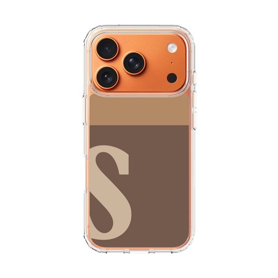 スリムプロテクションケース［ オリジナル - initial two tone - S brown ］