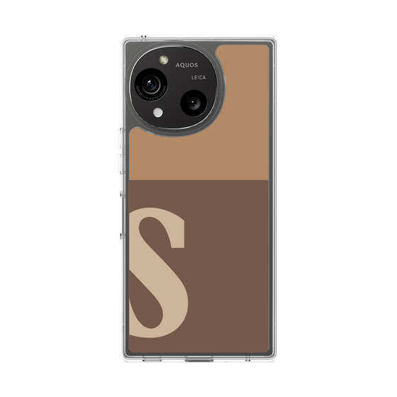スリムプロテクションケース［ オリジナル - initial two tone - S brown ］