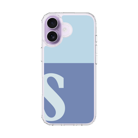 スリムプロテクションケース［ オリジナル - initial two tone - S blue ］