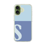 スリムプロテクションケース［ オリジナル - initial two tone - S blue ］