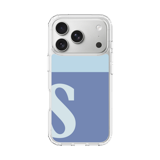 スリムプロテクションケース［ オリジナル - initial two tone - S blue ］