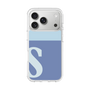 スリムプロテクションケース［ オリジナル - initial two tone - S blue ］